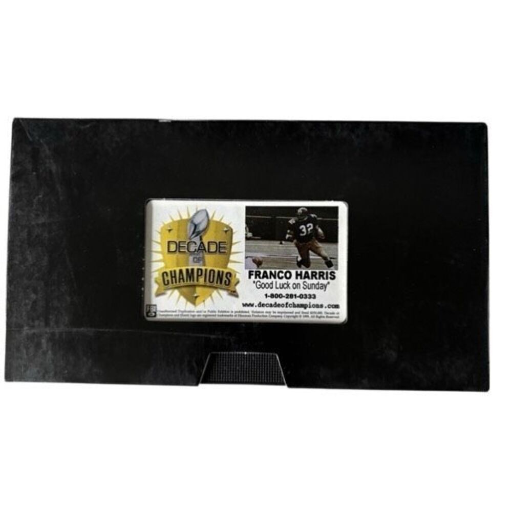 Pittsburgh Steelers Decade Of Champions Franco Harris Good Luck VHS Cassette